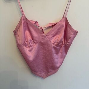 American Threads Pink Satin Chemise